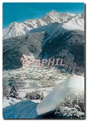 Les Contamines-Montjoie — vista do topo do Nivorin — editor Mexichrome