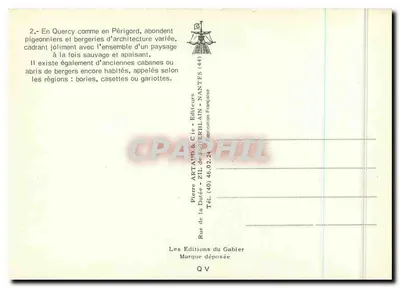 Borie — abrigo de pastor — Périgord — Éditions Abtaud & Cie — Verso