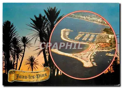 Juan-les-Pins — vista aérea do porto — Éditions la Côte d'Azur