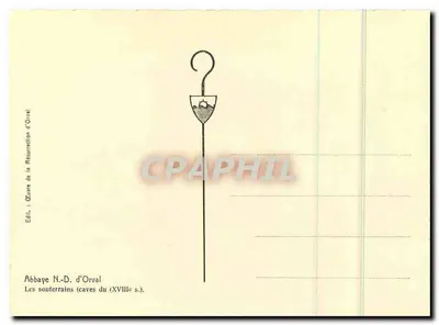 Abbaye N.-D. d'Orval — Suterrany (krypta XVIII wieku) — Wydawnictwo Résurrection d'Orval — Rewers