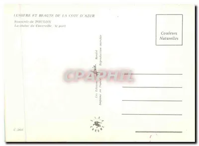 Toulon — Recuerdo de Toulon — Les Éditions Bandol — Reverso