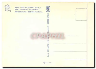 Haute-Savoie — Au sommet de l'Europe — Ed. J. Cellard — Verso