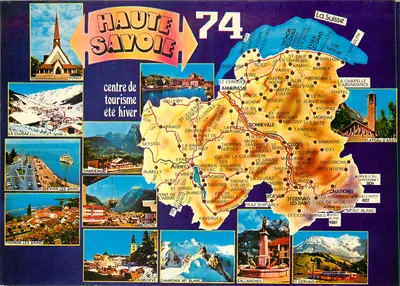 Alta Saboia — 74 — centro de turismo verão inverno — Impressor Mâcon