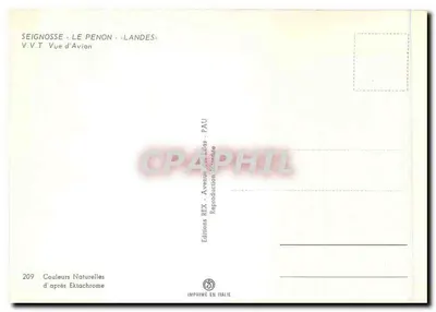 Seignosse - Le Penon - Landes — Widok z powietrza — Wydawnictwo REX, n°209 — Rewers