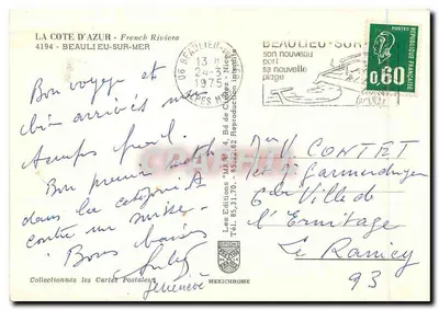 Beaulieu-sur-Mer — mimosa em flor — Mexichrome — Verso