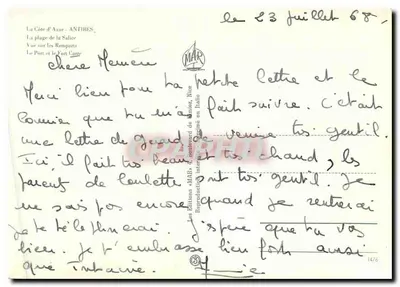 Antibes — Costa Azul — Edições 'MAR' n°1476 — Verso