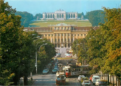 Viena — Vista do castelo de Schönbrunn e da Gloriette — R.A.U. COLOR, n° R 179