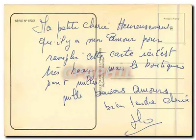 Owca — żart o wełnie — seria 872/2, wydawca LYNAPARIS — Rewers