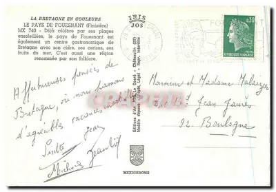 Pays de Fouesnant — cidre, cerises, fruits de mer, folklore — Éditions d'Ar' Dros — Verso