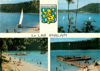 Lago Chalain — Franche-Comté — Editor J. Cellard, Bron (Rhône)