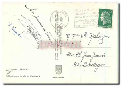 Bussang — salto de esqui e paisagens — Edições Diplomate — Verso