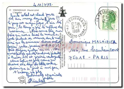 Yssingeaux — O aqueduto — Pierre Artaud — Verso