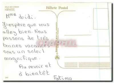 Vila do Conde — widok na port i park — wydawca Costa Verde, nr 142 — Rewers