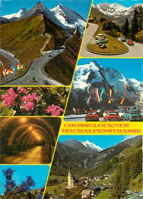 Grossglockner Hochalpenstraße — vista panorâmica e paisagens alpinas — editor TRODLER KUNSTDRUCK