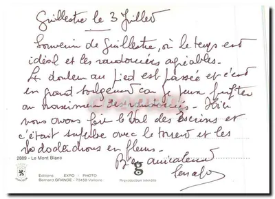 Guillitte - Widok panoramiczny - Bernard Grange — Rewers