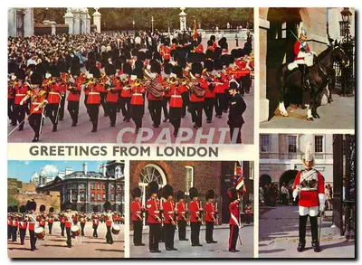 Guardas britânicos em Londres — Greetings from London — editor I.V.P. Ltd.