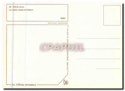 Dole — Rodzinny dom Pasteura — wydawnictwo nivernais — Rewers