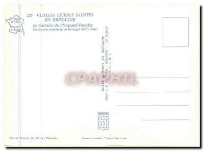 Kalwaryja Plougaastel-Daoulas — XVI wiek — Piękne Wydawnictwo Bretanii, nr 226 — Rewers