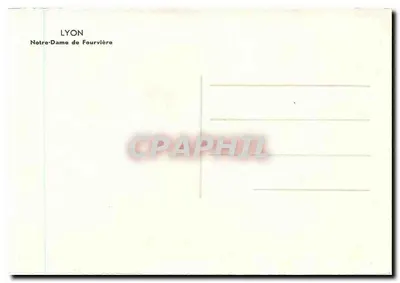 LYON — Najświętsza Maryja z Fourvière — Rewers