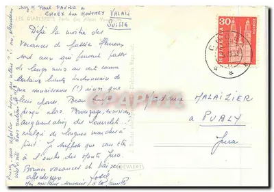 Diablerets — Park Alp Walenskich — wydawca J. Baudat — Rewers