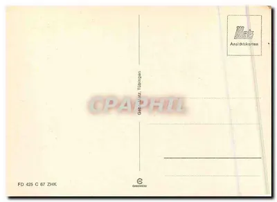 Carta postal ilustrada do massif do Schwarzwald — editor Milch, n° FD 425 C 67 ZHK — Verso
