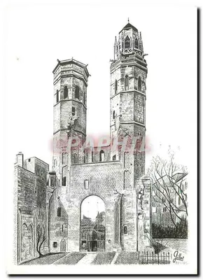 Porta Saint-Vincent — Macon — desenho de Pierre Gilliot