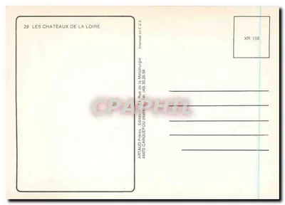 Zamek Loary — kolekcja 9 zamek — wydawca ARTAUD Frères — Rewers