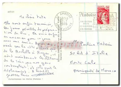 Zamek Loary — Chenonceaux, Amboise, Loches, Blois, Chambord, Chaumont, Cheverny — Wydawnictwo GREFF — Rewers