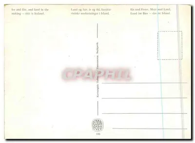 Wulkany, zasnowione góry, skały i gejzery — Islandia — EDDA FOTO 186 — Rewers