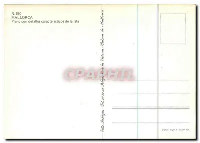 Mallorca — topografische kaart — N.150 — Achterkant