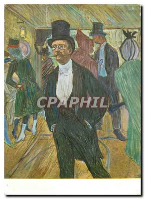 Ritratto di uomo in cilindro — opera di Toulouse-Lautrec — Éditions de M. Fourcade, Parigi