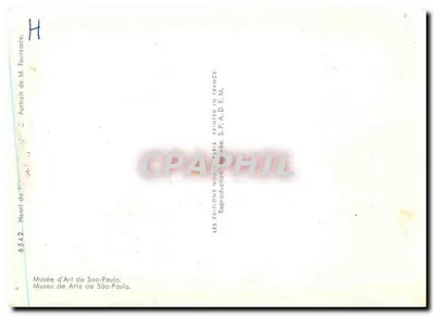 Ritratto di uomo in cilindro — opera di Toulouse-Lautrec — Éditions de M. Fourcade, Parigi — Verso