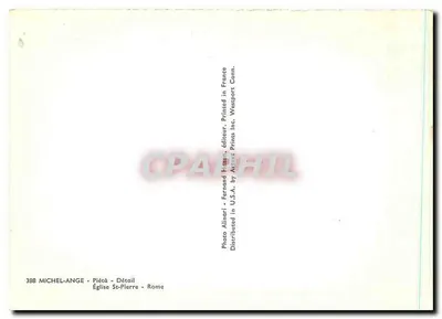 Pietá — detalhe — editor Fernand Hazen — Verso