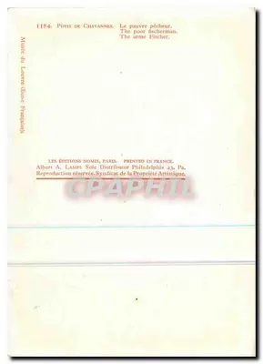 Biedny rybak — Puvuis de Chavannes — Wydawnictwo Nomis, Paryż — Rewers