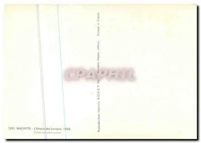 Cesarstwo światła — reprodukcja — A.D.A.G. Paryż, nr 1287 — Rewers