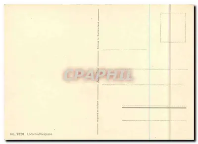 Lago de Locarno — Rivapiana — E. Zappinger — Verso
