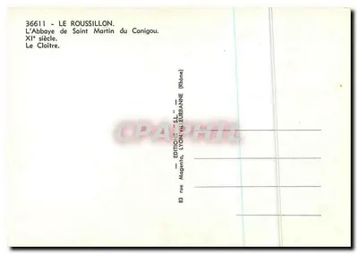Abbey of Saint Martin du Canigou — 11th century — Éditions S.L. Lyon — Back