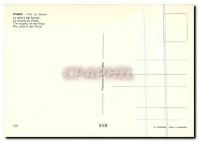 Pompej — Willa Mysterium — Czytanie rytuału — S.A.R. n°129 — Rewers