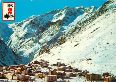 Bilhete postal moderno Dauphine França Vista da estação Le Grand Rochail