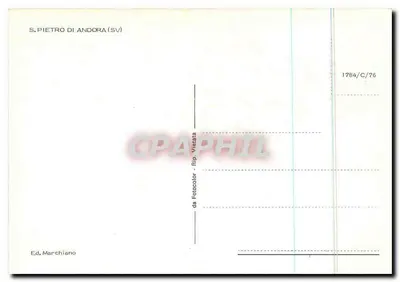Kościół św. Piotra w Andorze (SV) — wydawca Marchiano — numer serii 1784/C/76 — Rewers