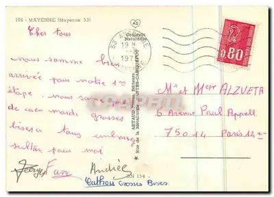 Mayenne — Ogólny widok — Artaud Naturelles, n°106 — Rewers