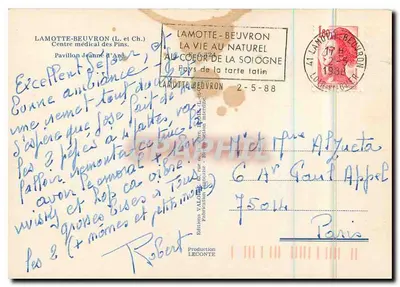 Pavillon Jeanne d'Arc — Centro Médico dos Pins — Éditions Valoire — Verso