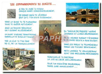 Dax (40) — Os mandamentos do curista — Editor: Elce - Compagnie de Cartes Postales