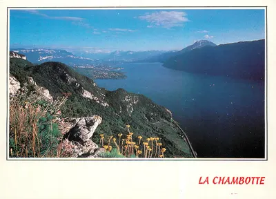 La Chambotte — Vista geral sobre o lago Bourget — Edições Flash'Cartes