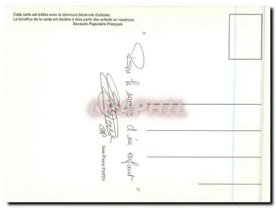 Partida de futebol - EURO 98 - França - Josette Mercier — Verso