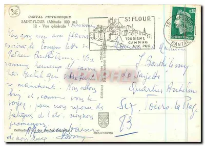 Saint-Flour — General View — Méxichrome Editions, no. 12 — Back