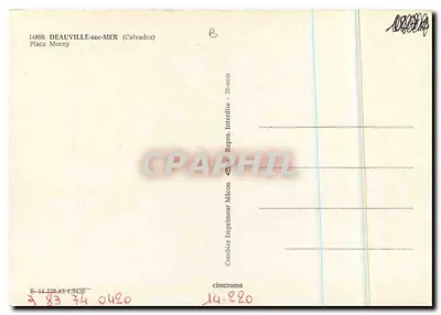 Plaats Morny — Deauville-sur-Mer (Calvados) — Combier Uitgever Mdccon — Achterkant