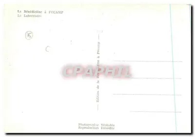 A Bénédictine em FECAMP — O Laboratório — Edição da Bénédictine em Fécamp — Verso