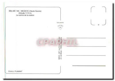Mégeve — centro della stazione — SECA, via Emile Flament, 73000 Chambéry — Verso