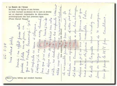 बॉल्मेस — अर्नॉन के बेसिन और उसकी चर्च — फोटो मार्सेल रूज — पीछे